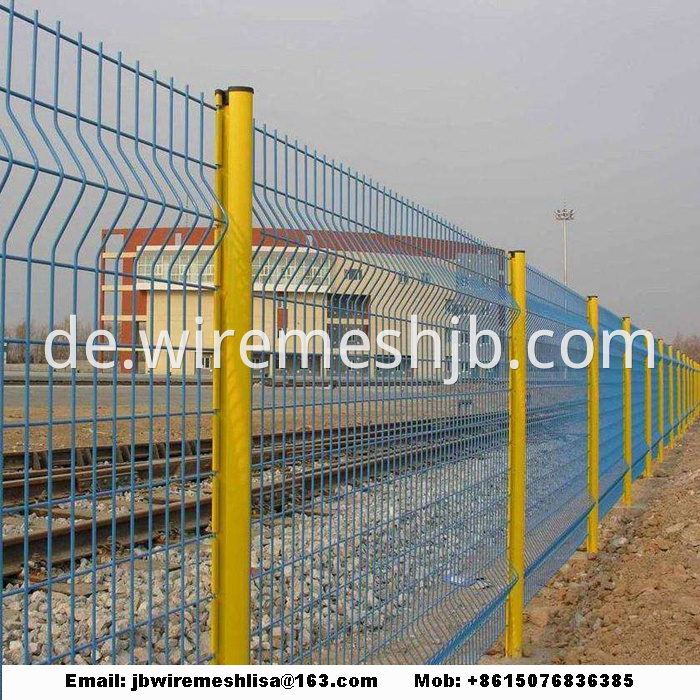 Peach Post Welded Wire Mesh Fence